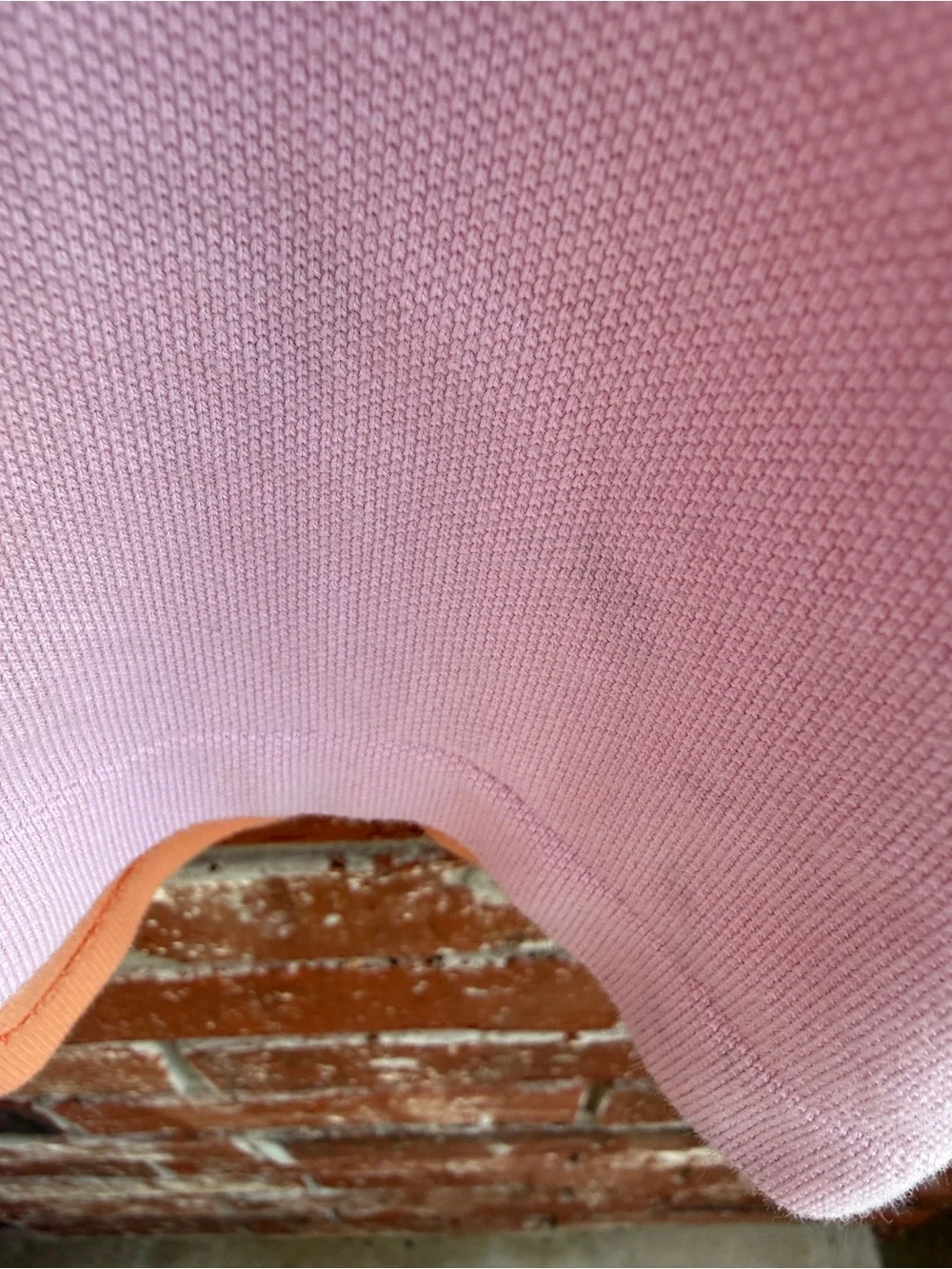 Ralph Lauren Pastel Pink Polo with Blue Collar